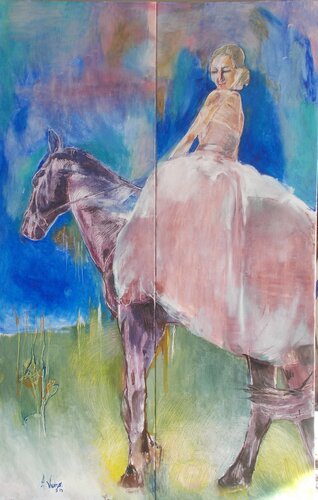 The bride van Anette Vargas, Schilderij te koop op Singulart