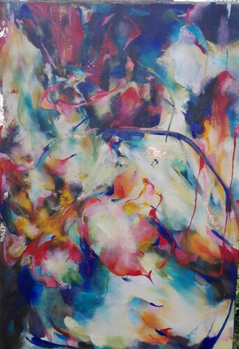 Flowers van Anette Vargas, Schilderij te koop op Singulart