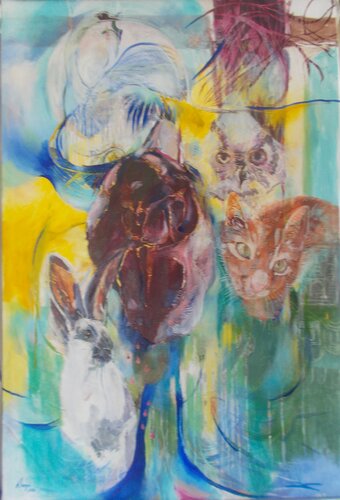 The heart is a lonely hunter van Anette Vargas, Schilderij te koop op Singulart