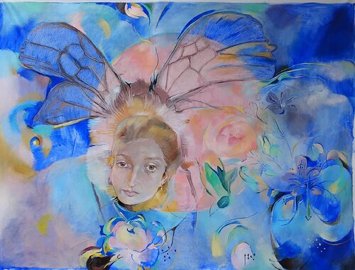 The bee van Anette Vargas, Schilderij te koop op Singulart