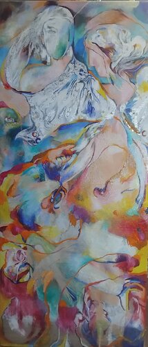 Amor and Psyche van Anette Vargas, Schilderij te koop op Singulart