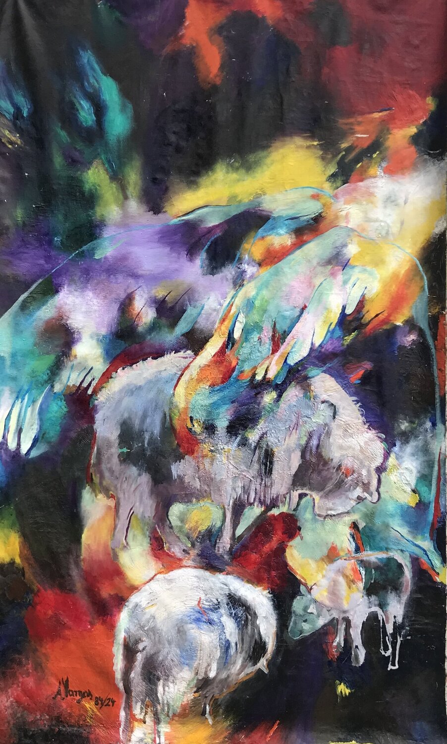 Angel over the meadow Anette Vargas