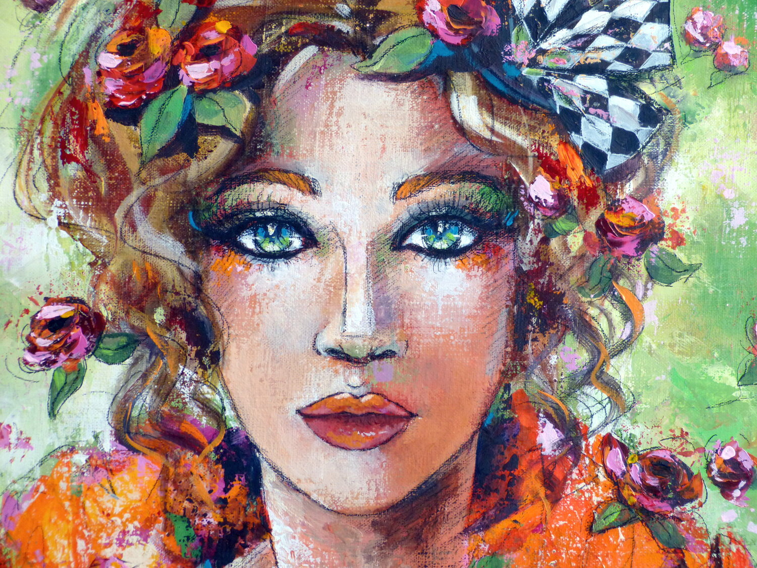 Abelia by Jeanne Saint Chéron (2022) Painting Acrylic on Canvas SINGULART