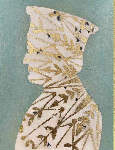 Blue Quattrocento "Lui" 17 van Karenina Fabrizzi, Tekening te koop op Singulart