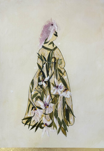 Victorian flowers III van Karenina Fabrizzi, Tekening te koop op Singulart