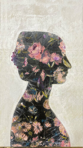 From fear to love/ flowers 01 di Karenina Fabrizzi, Pittura in vendita su Singulart