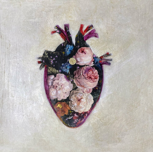 From fear to love/ Heart 01 van Karenina Fabrizzi, Schilderij te koop op Singulart
