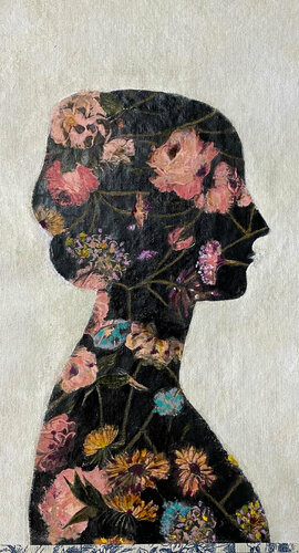 From fear to love/ flowers 03 par Karenina Fabrizzi, Peinture en vente sur Singulart