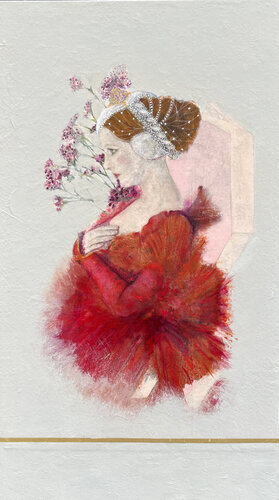 La dame rouge de Karenina Fabrizzi, Pintura a la venta en Singulart