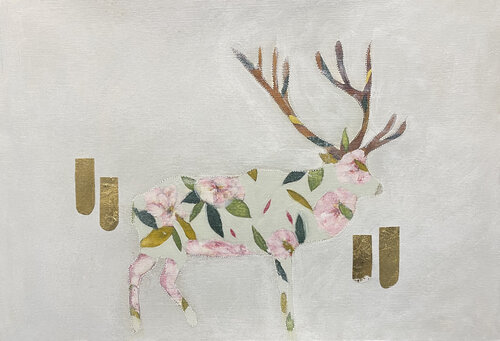 Pink deer von Karenina Fabrizzi, Zeichnungen kaufen auf Singulart