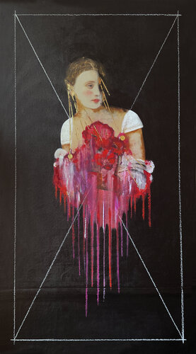 De occulta Philosophia "Lines of Beauty" van Karenina Fabrizzi, Schilderij te koop op Singulart