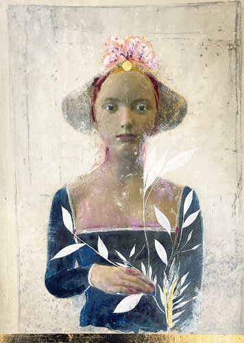 The Floating Muse of Eternity Part A van Karenina Fabrizzi, Schilderij te koop op Singulart