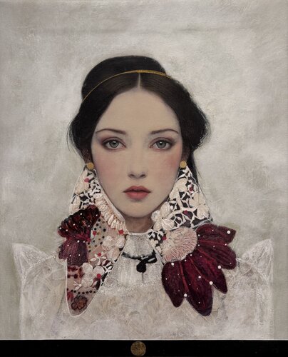 Ethereal Grace/ The infinite Bloom par Karenina Fabrizzi, Peinture en vente sur Singulart