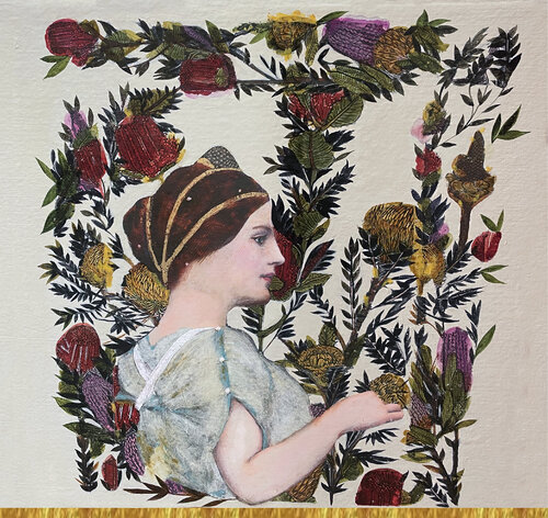 A serene portrait par Karenina Fabrizzi, Peinture en vente sur Singulart