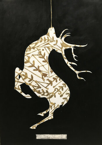 Black deer di Karenina Fabrizzi, Disegno in vendita su Singulart