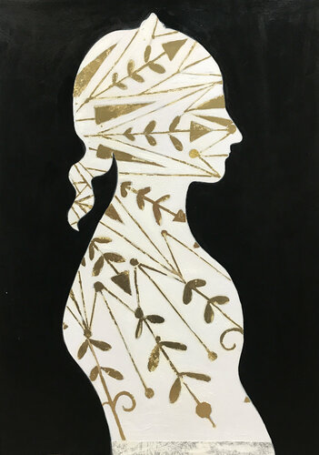 Green golden Arrow #02 par Karenina Fabrizzi, Dessin en vente sur Singulart