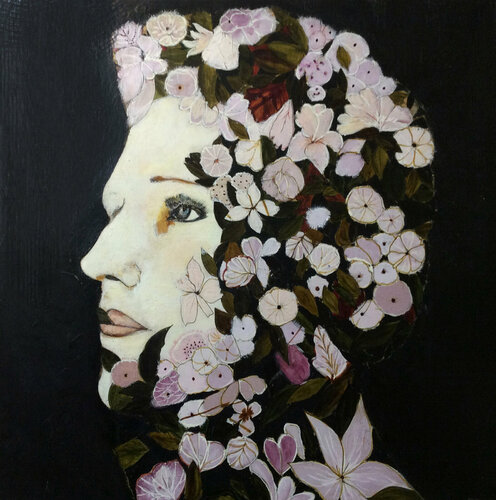 Floral invasion "Lui" par Karenina Fabrizzi, Peinture en vente sur Singulart