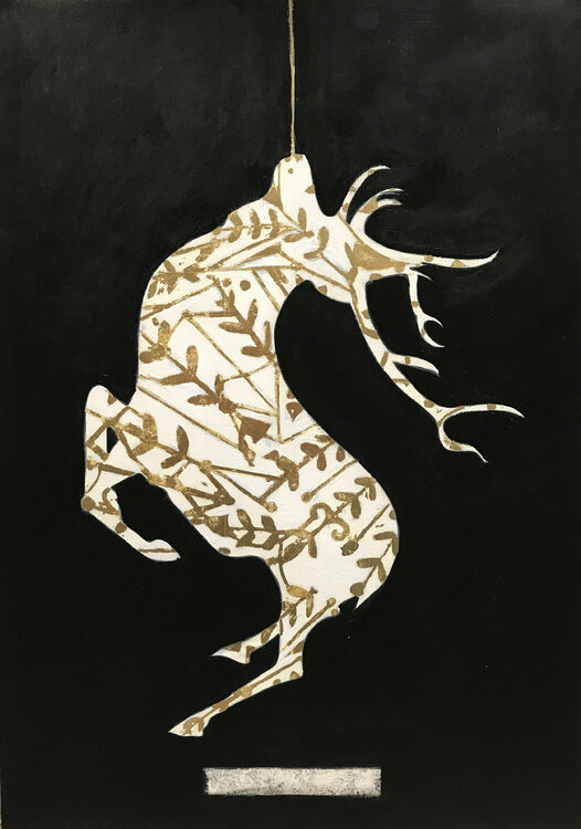 Black deer Karenina Fabrizzi