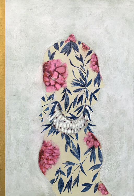 La dame aux fleurs roses Karenina Fabrizzi