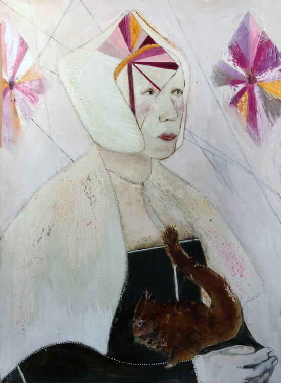Emilia with a squirrel part B Karenina Fabrizzi