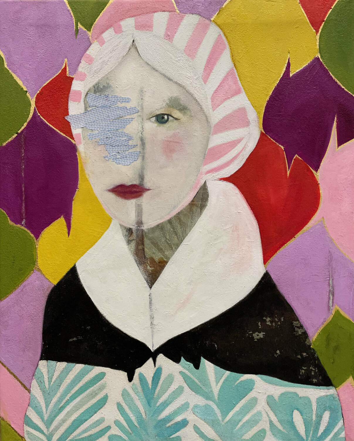 Woman with a pink hat Karenina Fabrizzi