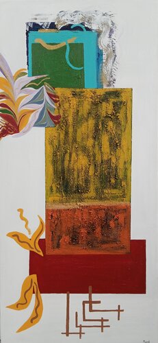 Siete puertas, un corazon van Masqali, Schilderij te koop op Singulart