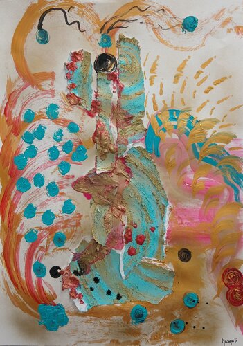 Cuando la grieta se abre by Masqali, 종이 for Sale on Singulart