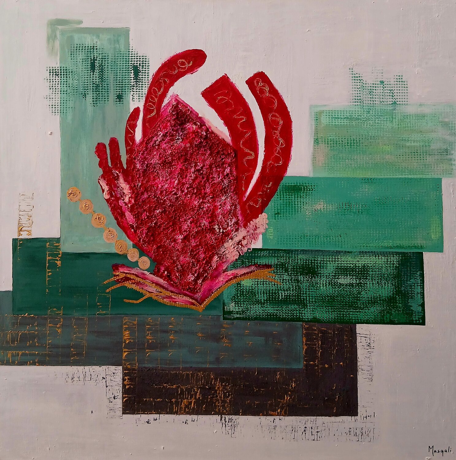 Corazon de Cristal Masqali Peinture originale à vendre
