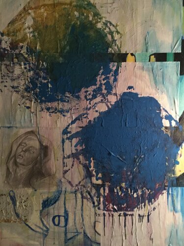 Bernini Reimagined (Ecstasy of St Teresa and Hexagons) di Sophie Venturini Creber, Pittura in vendita su Singulart