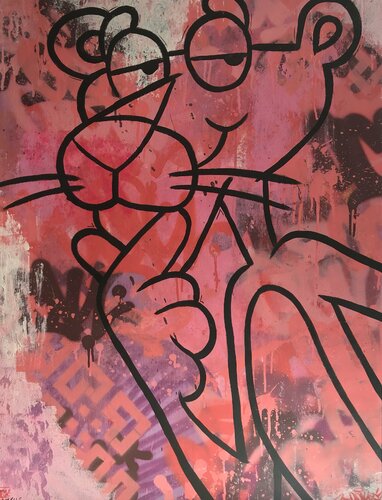 PINKPANTHER 06 by OneAck, Painting for Sale on Singulart
