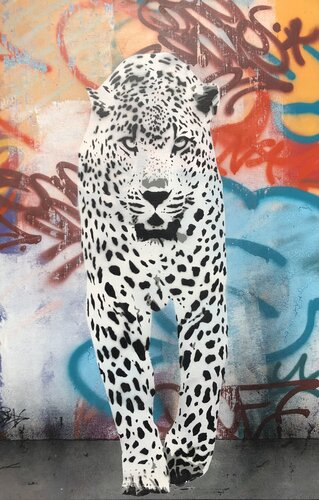Panther on the wall 094 by OneAck, Painting for Sale on Singulart
