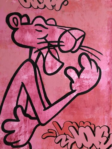 PinkPanther 004 by OneAck, Painting for Sale on Singulart