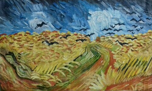 Campo di grano con volo di corvi ( Van Gogh ) by Cadenzo Cadeddu (2002