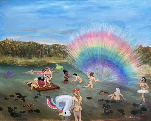 Nation of Gondvana di Anastasiia Dashkevych, Pittura in vendita su Singulart