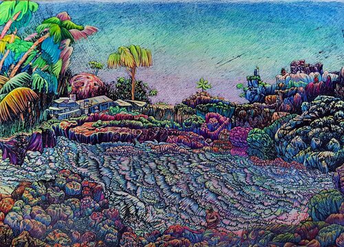 Goan trance 3 von Anastasiia Dashkevych, Zeichnungen kaufen auf Singulart