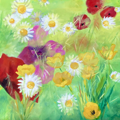 Fleurs de vie 5. van Isael, Schilderij te koop op Singulart