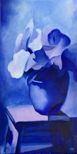Blue Emotion par Isael, Peinture en vente sur Singulart