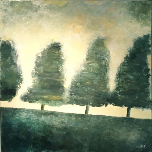 Dans la plaine by Isael, Painting for Sale on Singulart