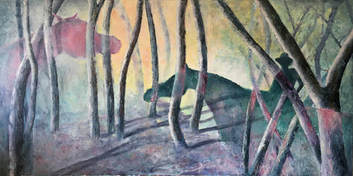Promenade à l'ombre de Isael, Pintura a la venta en Singulart