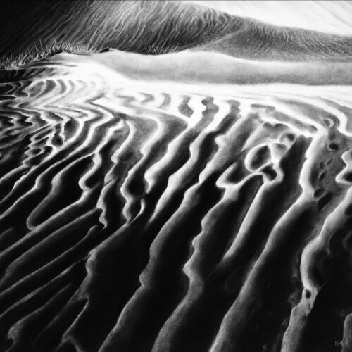 Vagues de sable by Isael, Drawing for Sale on Singulart