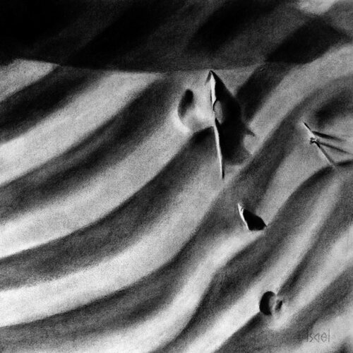 Les rides du désert van Isael, Tekening te koop op Singulart