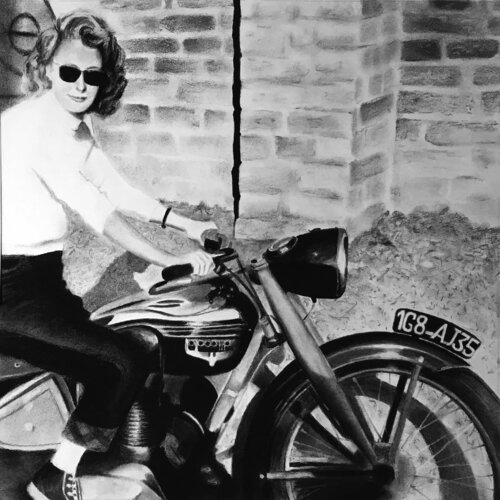 La moto by Isael, 소묘 for Sale on Singulart