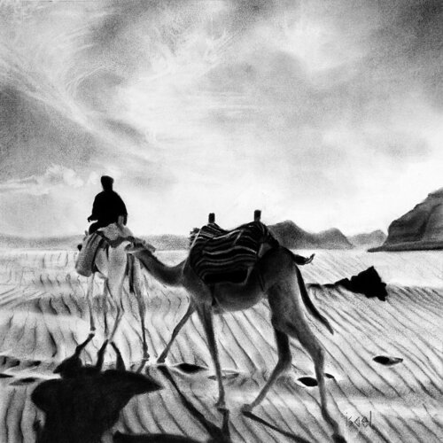 Le départ by Isael, Drawing for Sale on Singulart