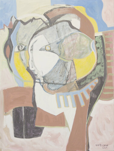 Two heads von André François van Vuuren, Malerei kaufen auf Singulart