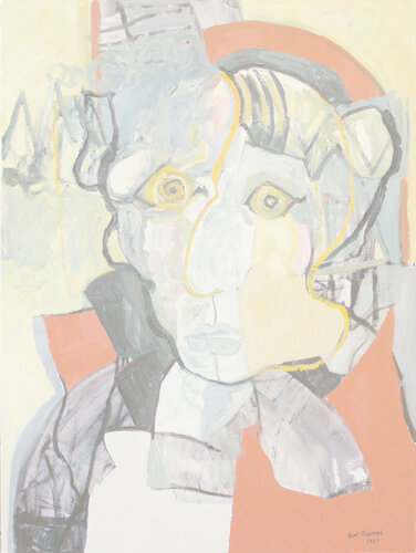 Woman with red coat by André François van Vuuren, 絵画 for Sale on Singulart