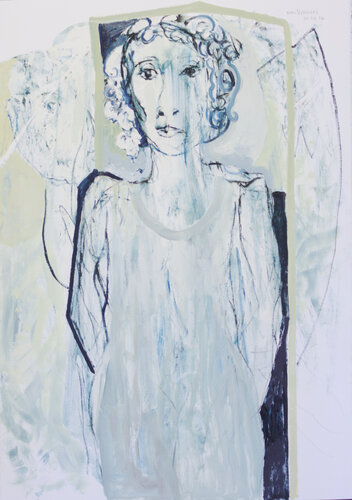 The woman in the mirror di André François van Vuuren, Pittura in vendita su Singulart