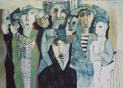 Group of nine par André François van Vuuren, Peinture en vente sur Singulart