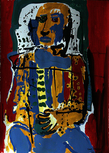 Tribal 2 par André François van Vuuren, Œuvre sur papier en vente sur Singulart