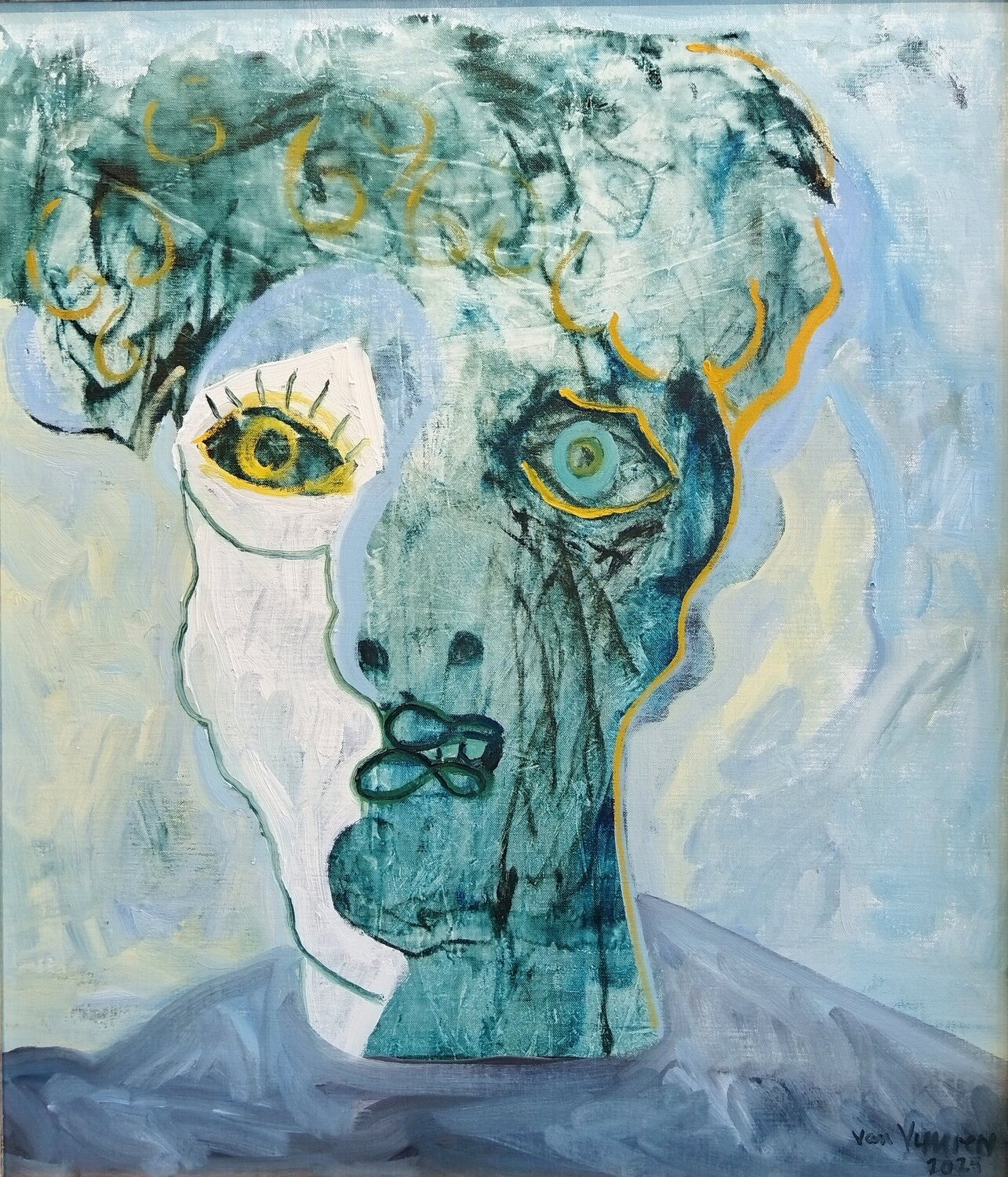 Untitled André François van Vuuren Originalgemälde zu verkaufen