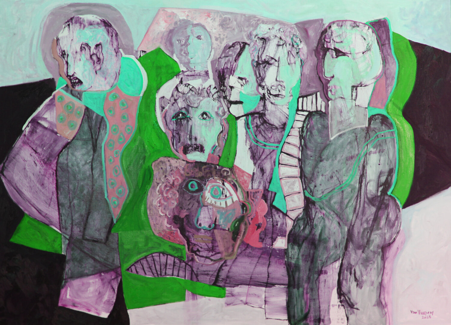 Untitled #9 André François van Vuuren Originalgemälde zu verkaufen